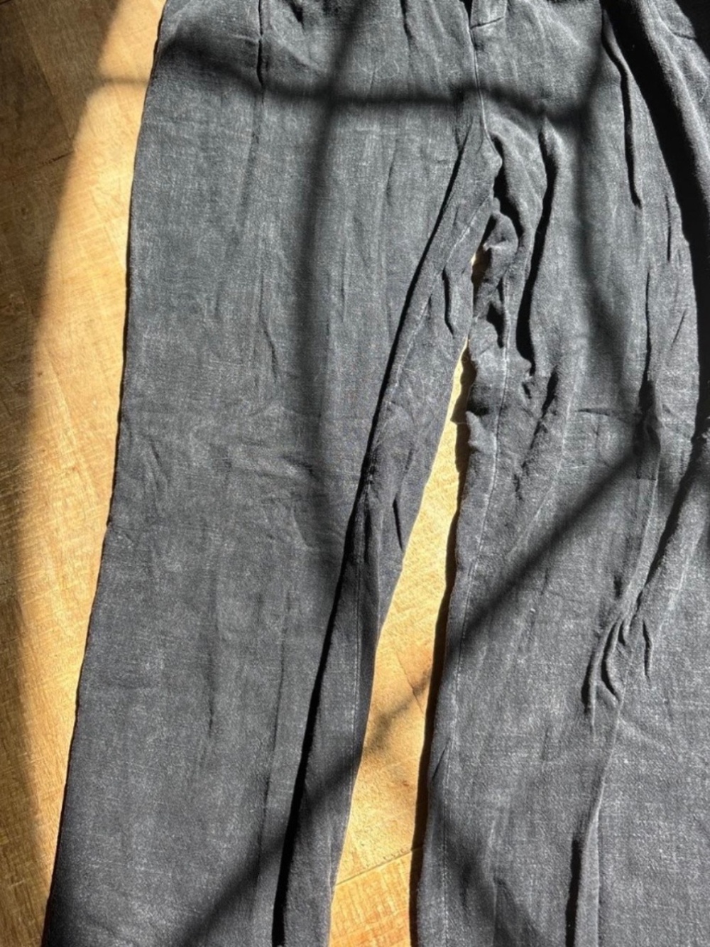 Distressed Black Pants/Trouser